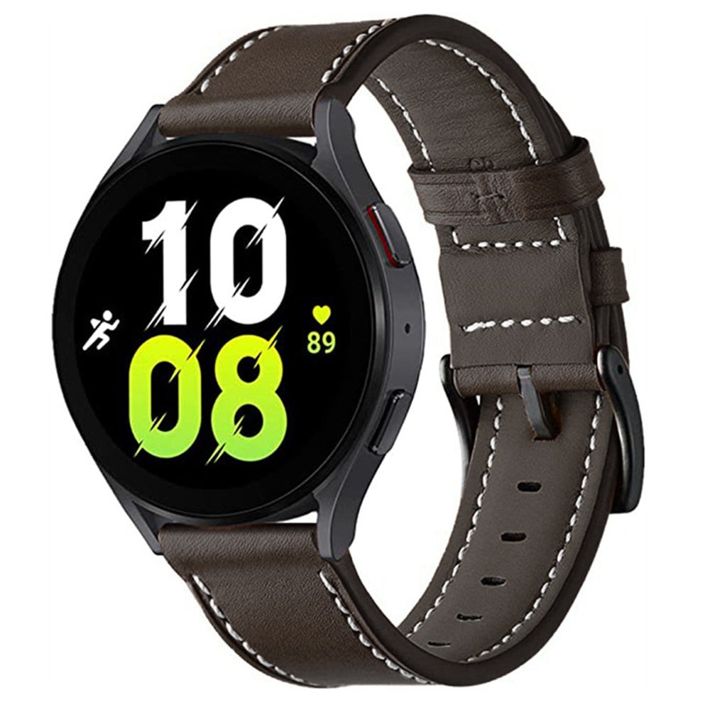 For Garmin Forerunner 265 255 22mm Stitching Watch Strap Genuine Cow Leather Watchband For Garmin Forerunner 265 255 22mm Stitching Watch Strap Genuine Cow Leather Watchband